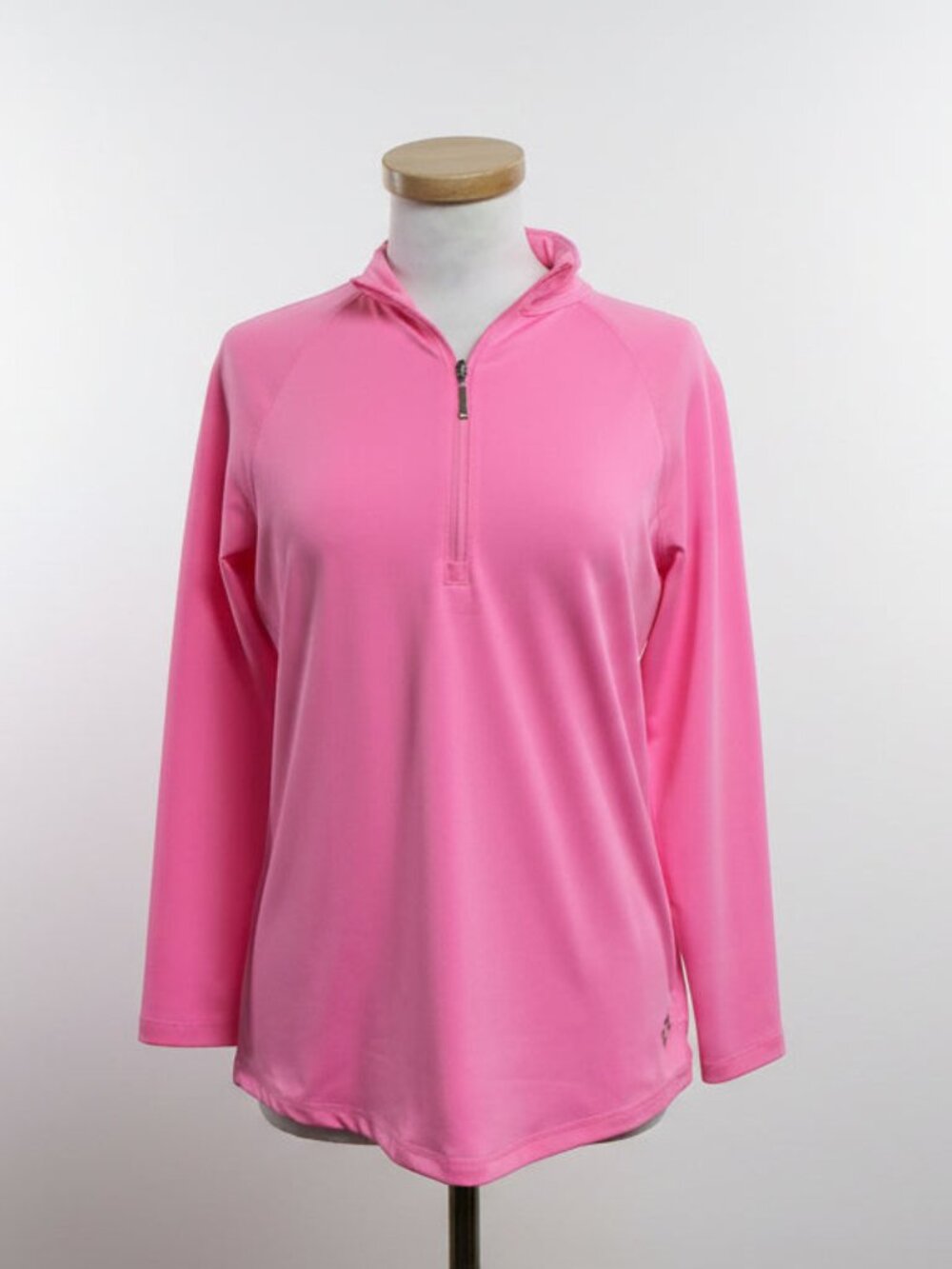 Jofit pink zip-neck top, size M